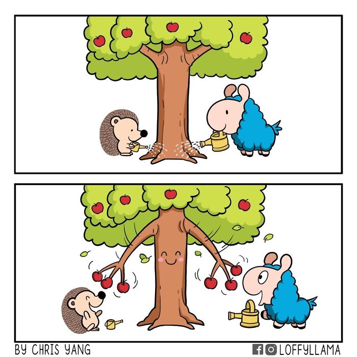 21 Comics About a Llama & Hedgehog Friendship That'll Make You Smile