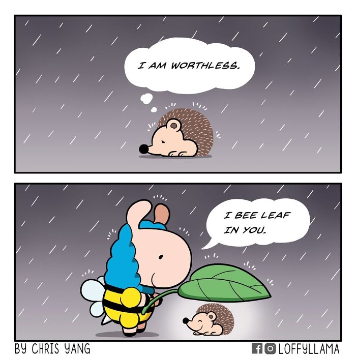 21 Comics About a Llama & Hedgehog Friendship That'll Make You Smile