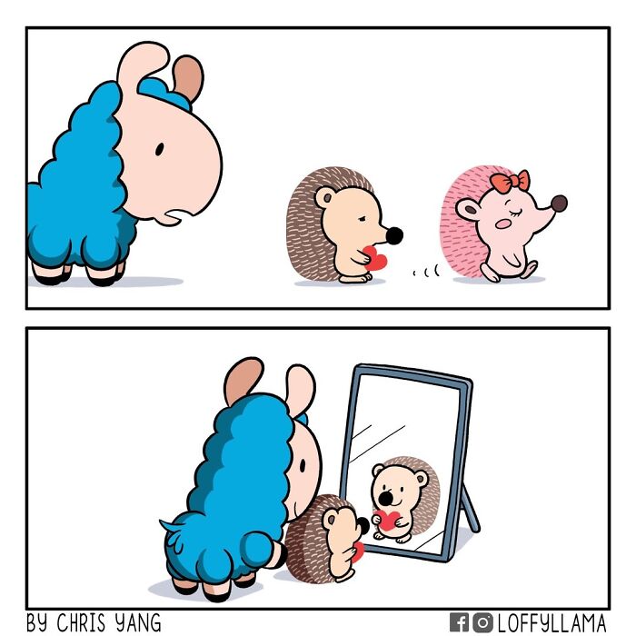 21 Comics About a Llama & Hedgehog Friendship That'll Make You Smile