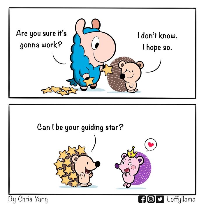 21 Comics About a Llama & Hedgehog Friendship That'll Make You Smile