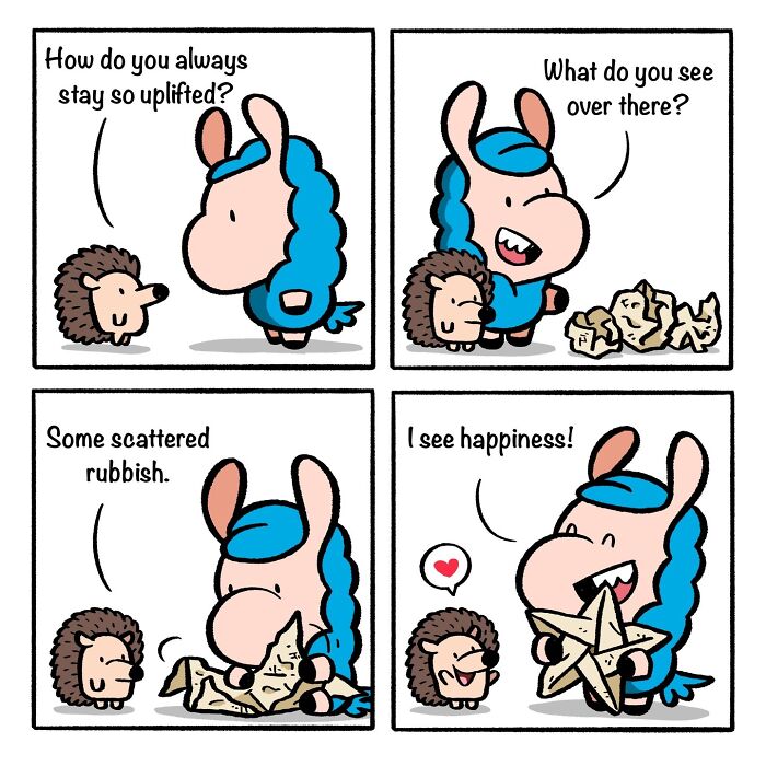 21 Comics About a Llama & Hedgehog Friendship That'll Make You Smile