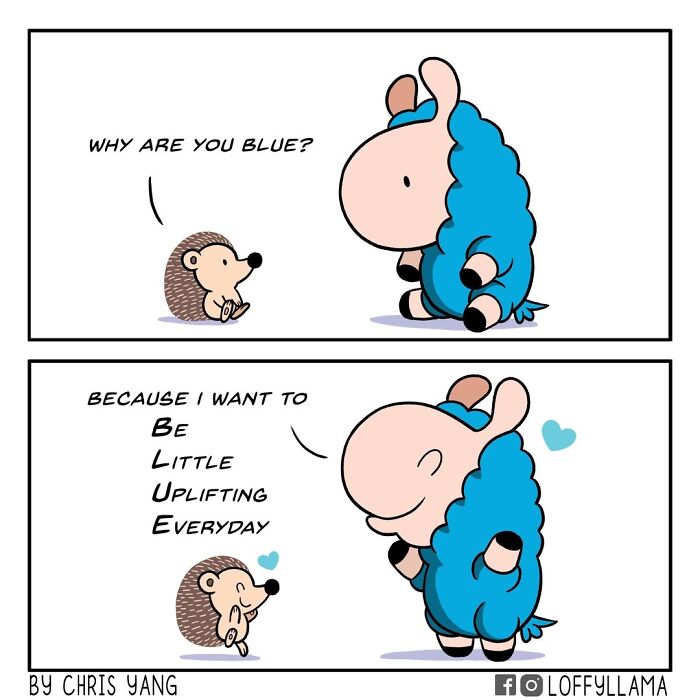 21 Comics About a Llama & Hedgehog Friendship That'll Make You Smile