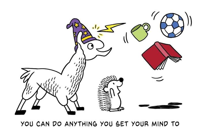 21 Comics About a Llama & Hedgehog Friendship That'll Make You Smile