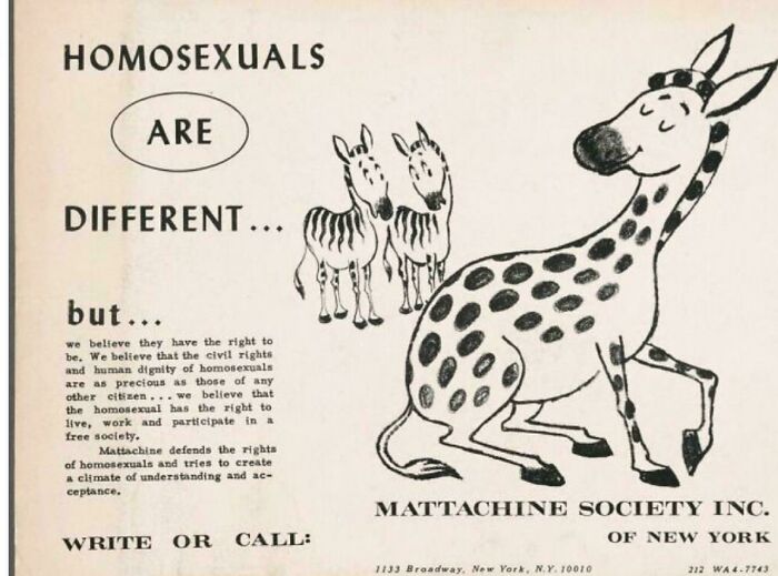 Homosexuals Are Different — Mattachine Society of New York, 1960