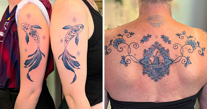 Turning Delft Blue Into Tattoos? Yes, Please! (28 Pics)