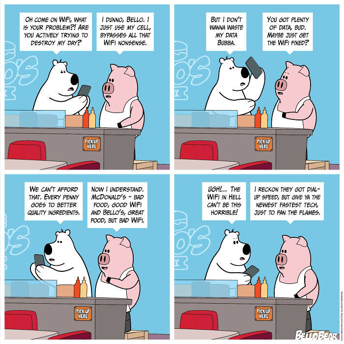 Meet Bello Bear: The Quirky Comics That Nail Work, Food, and Life