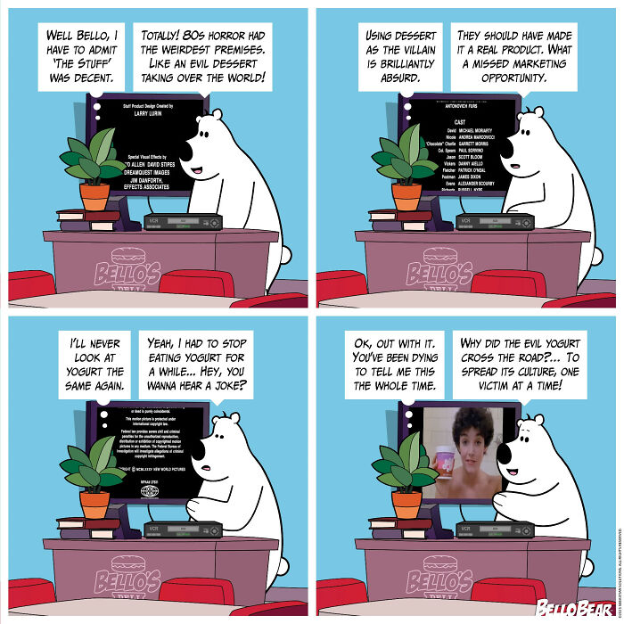 Meet Bello Bear: The Quirky Comics That Nail Work, Food, and Life