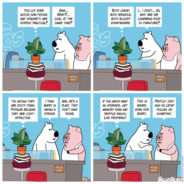 Meet Bello Bear: The Quirky Comics That Nail Work, Food, and Life