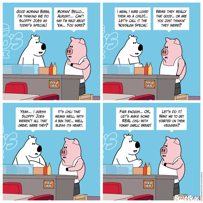 Meet Bello Bear: The Quirky Comics That Nail Work, Food, and Life