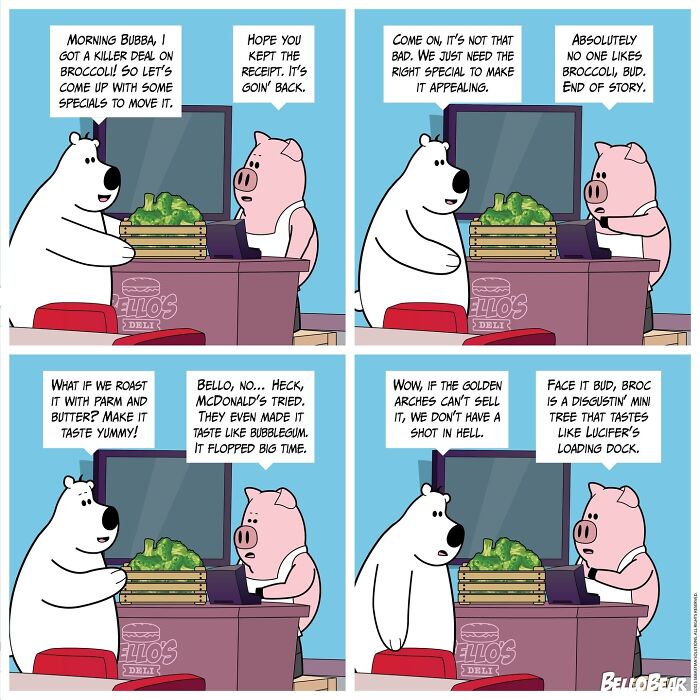 Meet Bello Bear: The Quirky Comics That Nail Work, Food, and Life