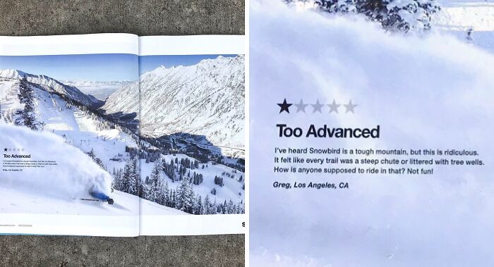 Utah Ski Resort Turns a 1-Star Review Into a Hilarious Ad