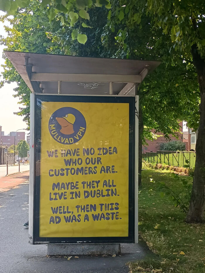 VPN Ad at a Bus Stop That’s Low-Key Genius