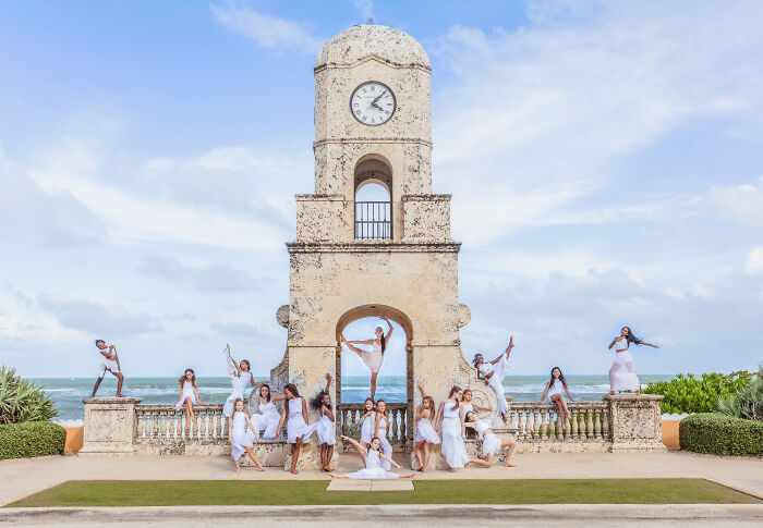 Let’s Chill With This Dance Squad Frozen in Time at Palm Beach