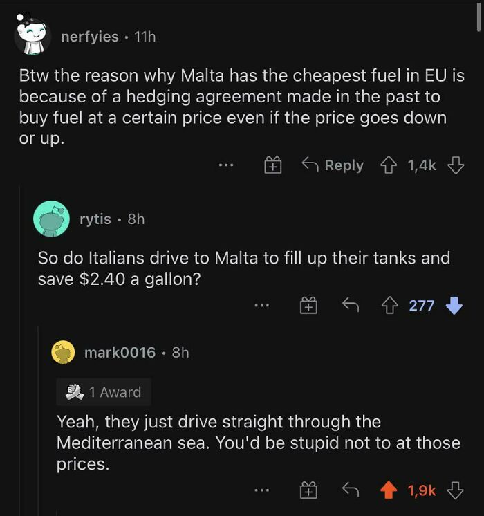 Do Italians Drive To Malta For Cheap Gas?