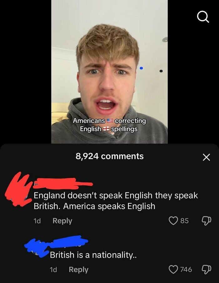 "England Speaks British, America Speaks English"