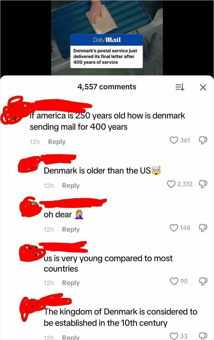 If America’s 250, Denmark’s Mailing For 400?