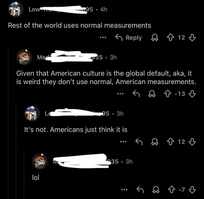 Default Measurements Around The World? Nah