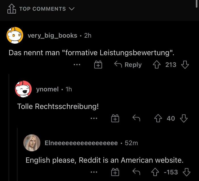 English Please! Reddit Is American!