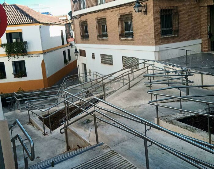 Wheelchair Ramp or A Puzzle by M.C. Escher?