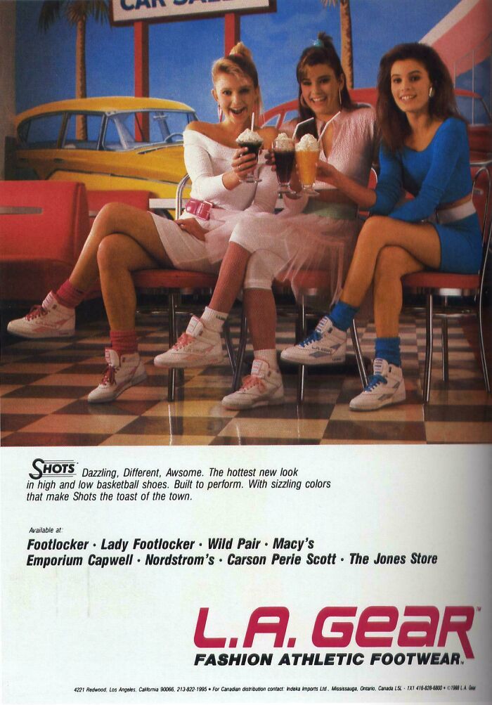 L.A. Gear Ad (1988) — Sneakers So Rad They Probably Skate The Moon