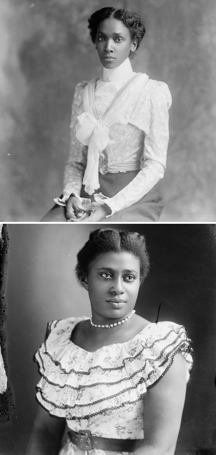 Solo Shots of African American Ladies Showing Class, 1890s