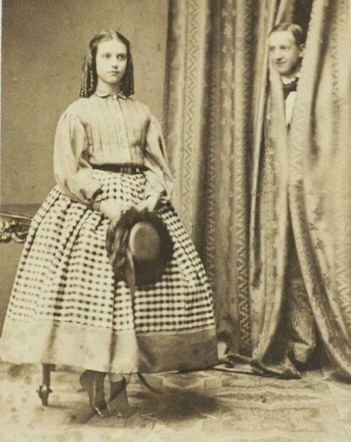 Princess Dagmar’s Serious Face Gets Photobombed by Brother, 1861