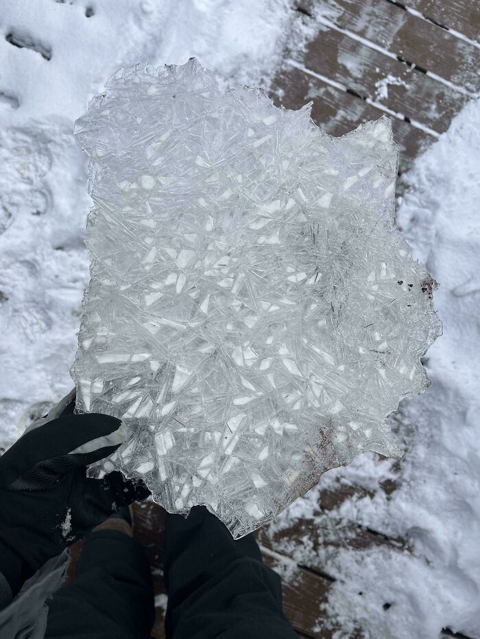 Found a Chunk of Ice That’s Just WOW