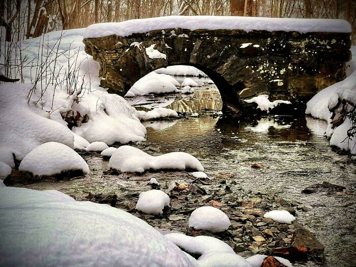 Chillin’ by the Creek & Stone Bridge