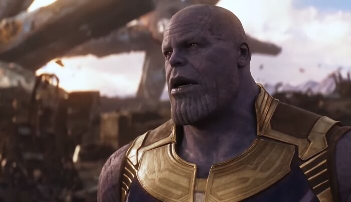 Marvel Cinematic Universe (2012-2019) - Thanos: The guy who thought wiping out half the universe was the *best* way to fix it.