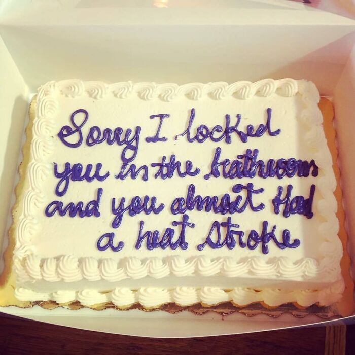 Sometimes Cake Is THE Apology