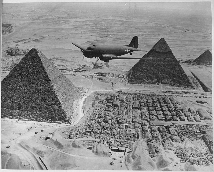 War Supplies Flying Over Egypt In Style, 1943