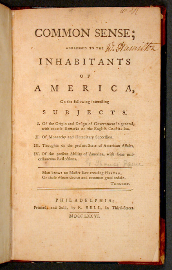 January 10, 1776: Thomas Paine’s ‘Common Sense’ Sets America on Fire