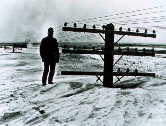 Snow Day in North Dakota, 1966