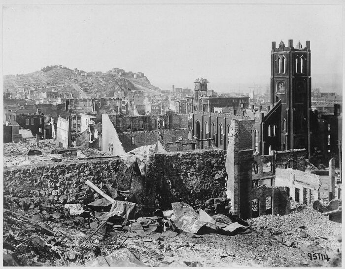 San Francisco Earthquake Wreckage, 1906