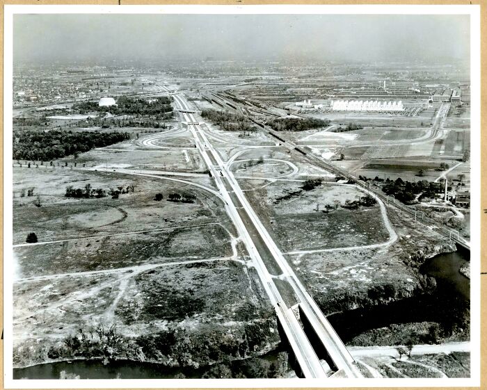 Detroit’s Industrial Expressway And Ford River Rouge Plant In The 1940s