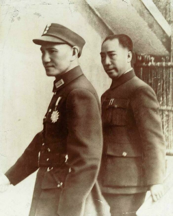 Chinese Nationalist Leader Chiang Kai-Shek And His Secret Police Boss
