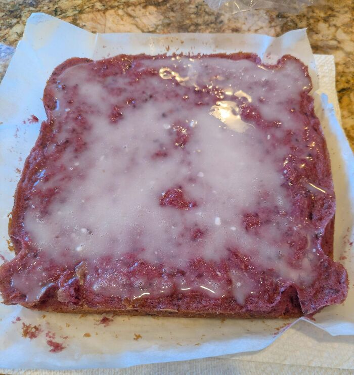 Planned Blackberry Blondies, Got a Slab of Mystery Meat Instead