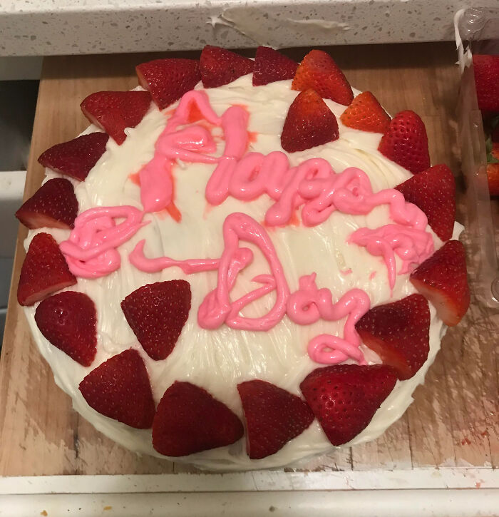 Fiance's Birthday, Icing Writing Went Wild