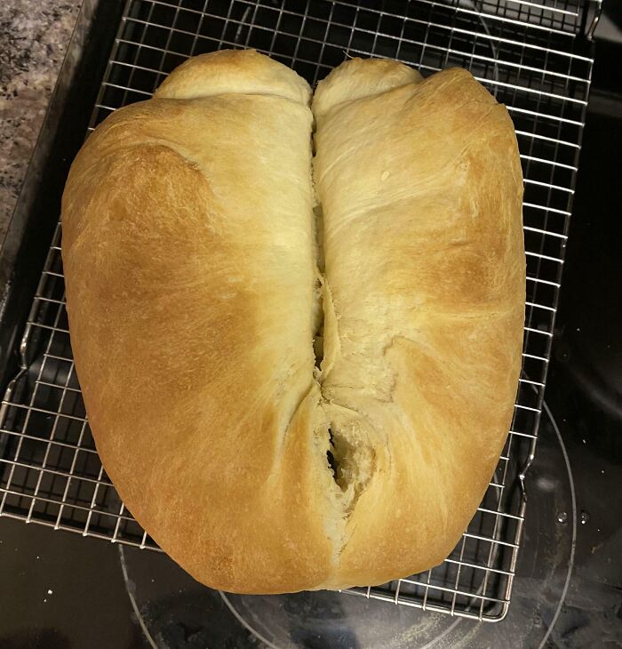 First-Time Homemade Bread: Looks Weird, Tastes Good?
