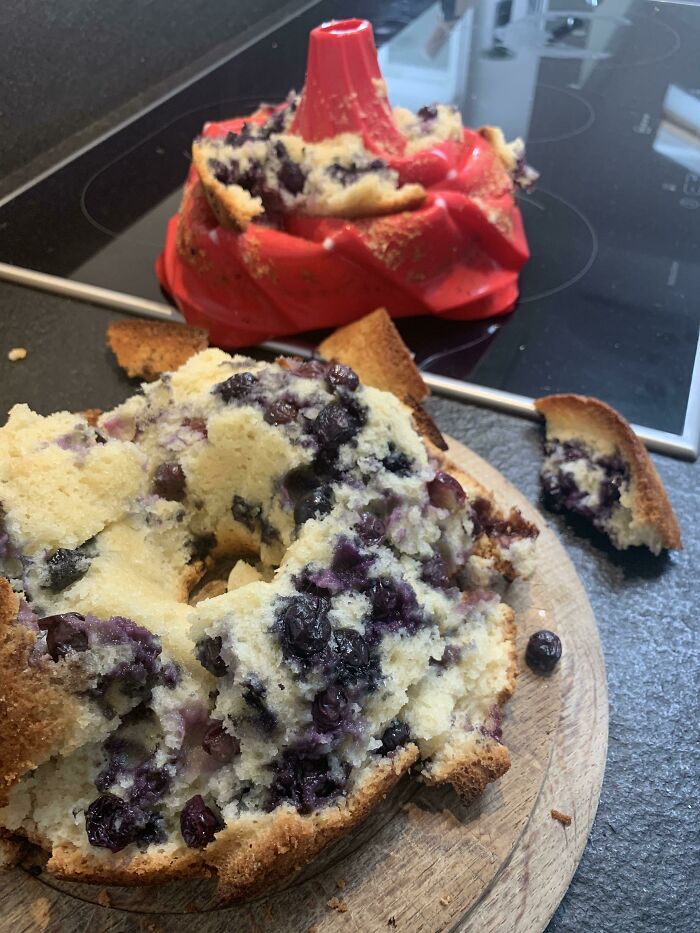 Dairy-Free Blueberry Coconut Cake Gone Wrong