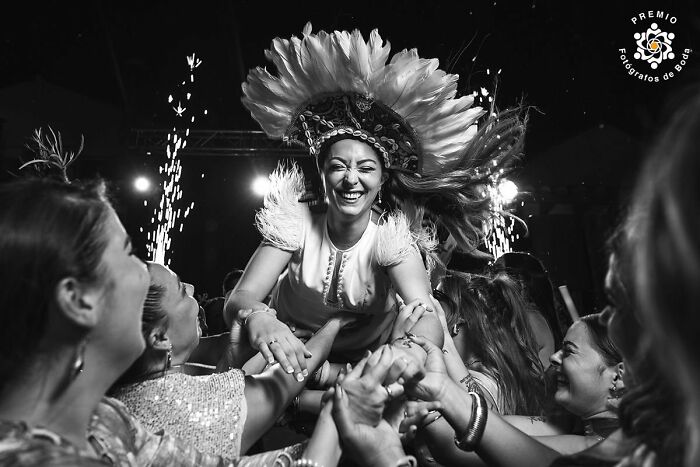 Lifted Up By Pure Joy. Photo By Manu Cecilia