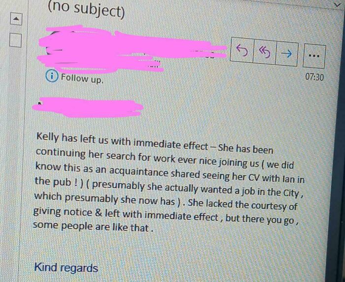 Quit a Bad Job and This Showed Up in the Office