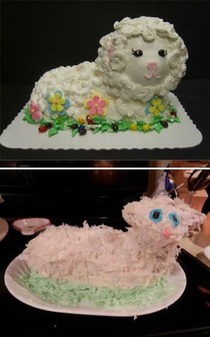 This Lamb Cake Looks… Unique