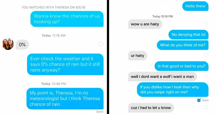 35 Tinder Chats That Went From Zero to Hilarious Real Quick