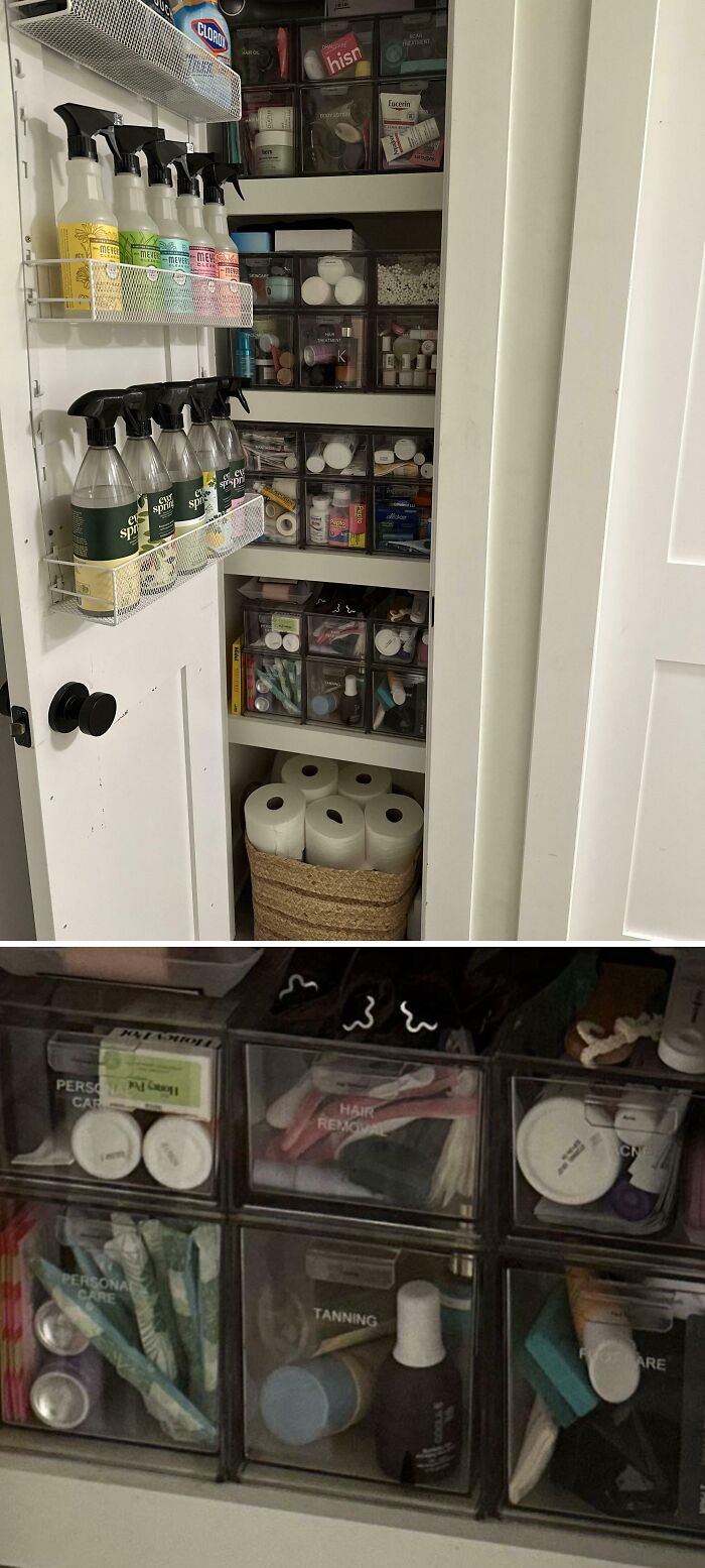 Linen Closet/Medicine Cabinet Where Stuff Actually Fits