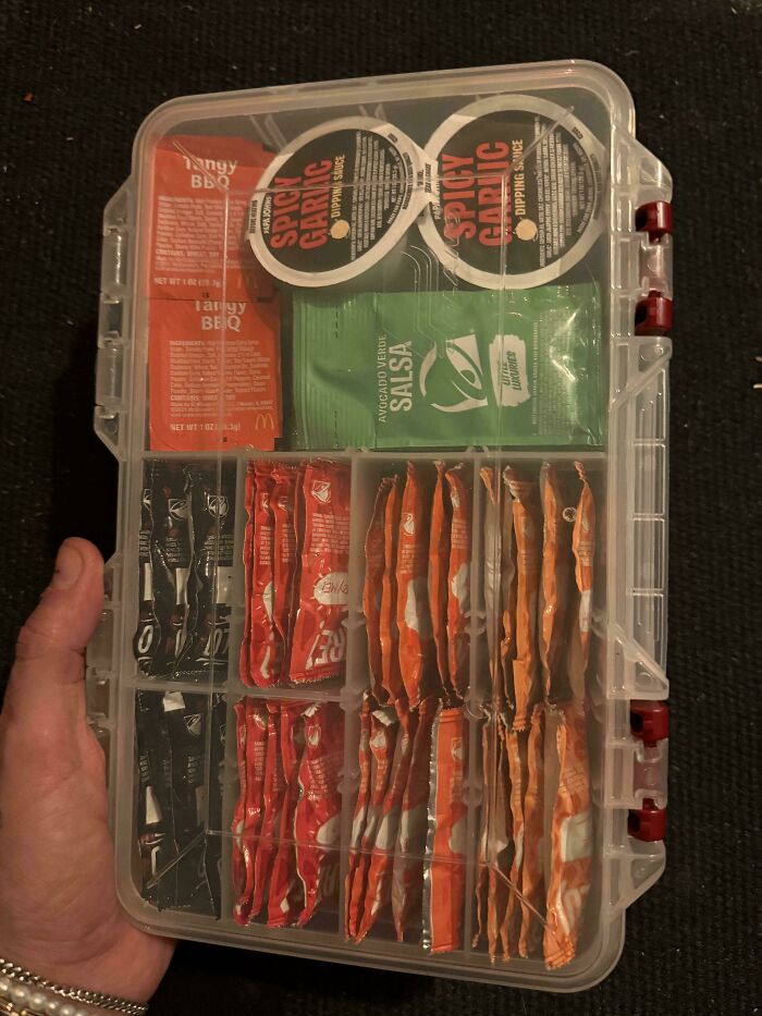 Tackle Box For Sauce Bags? Why Not!