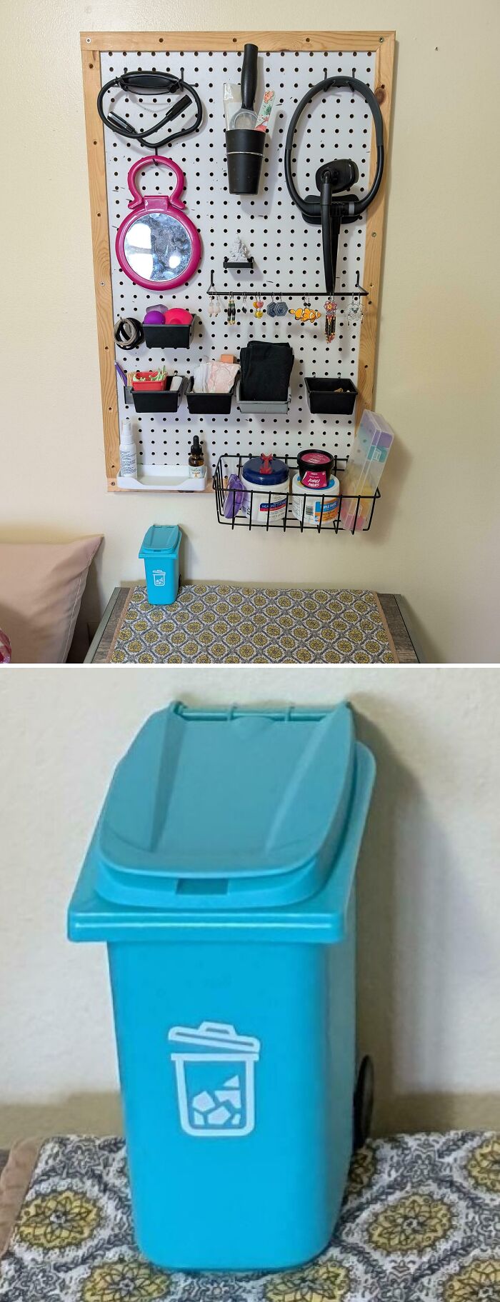 Pegboard Love: My Nightstand Upgrade