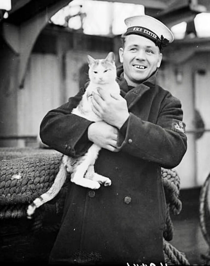 Wait, They Took Pictures With Cats Back Then?! 44 Vintage Cat Pics That’ll Make You Smile