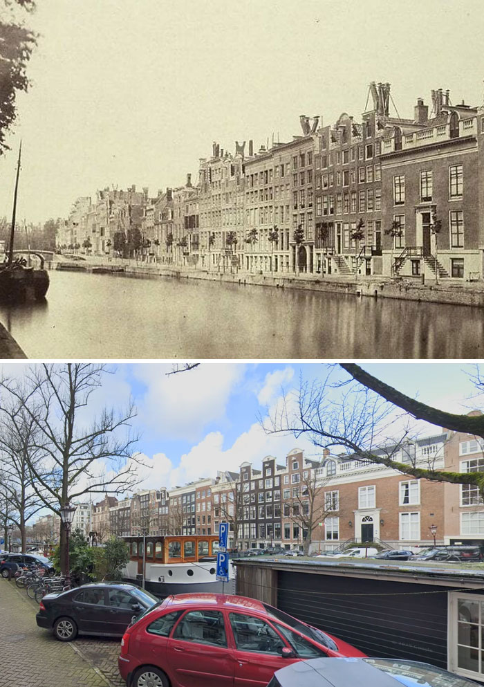 Canal Houses In Amsterdam 1857: A Photoshoot With Drama