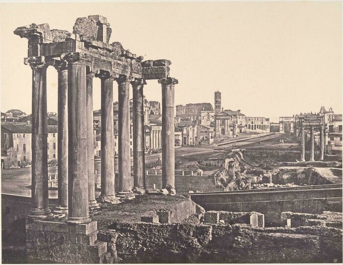 Ancient Rome’s Forum Romanum Photo—Sorta! (1848-1852)